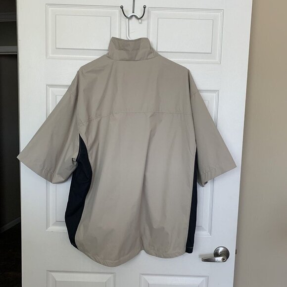 Monterey Club Men’s XL Khaki Heritage Palms Logo Zip Golf Windbreaker New - Picture 9 of 15